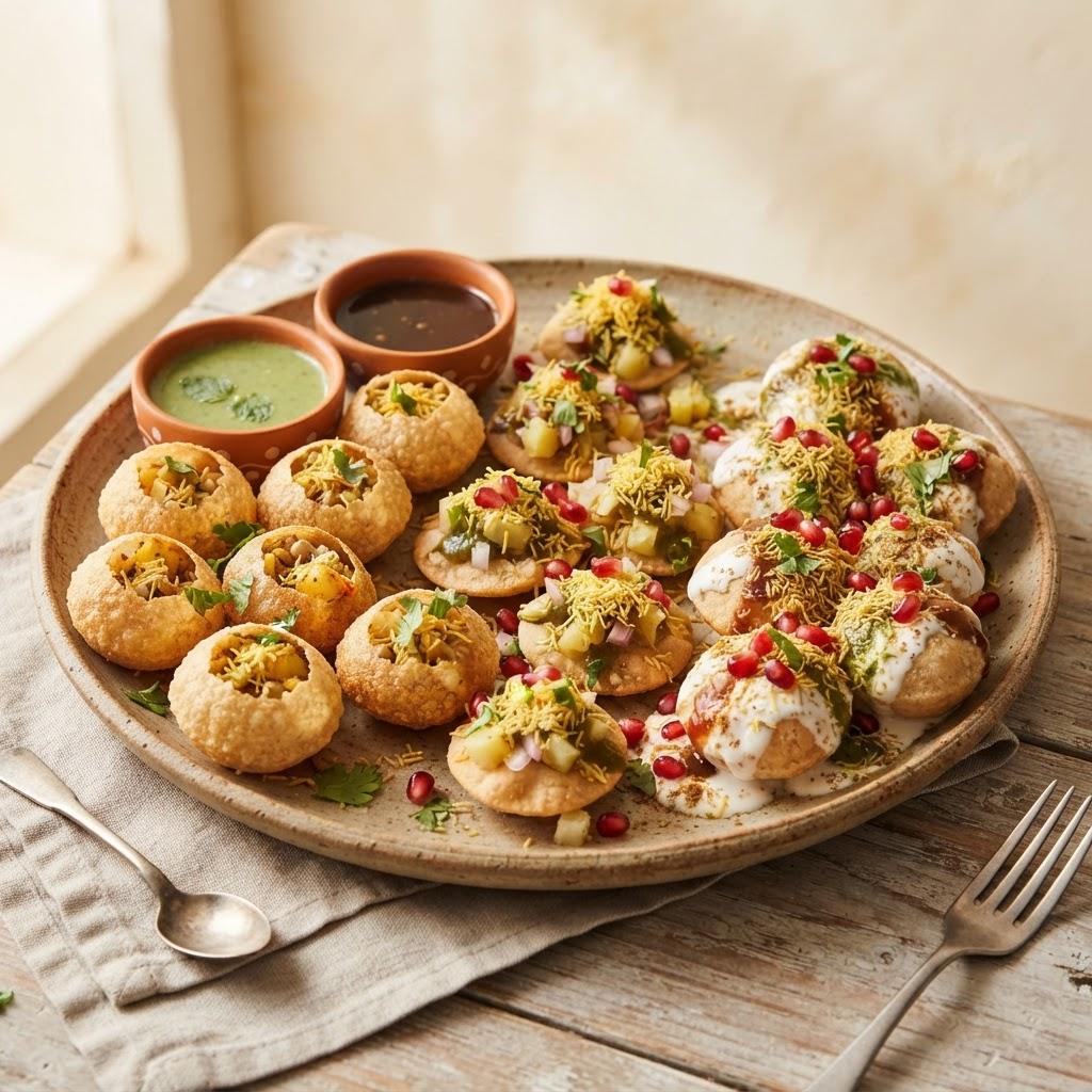 Chaat at Chappan Bhog Sweets, Nizamabad
