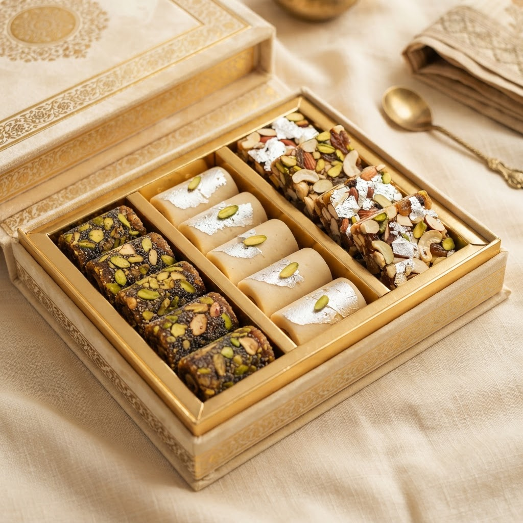 Dry Fruit Sweets at Chappan Bhog Sweets, Nizamabad