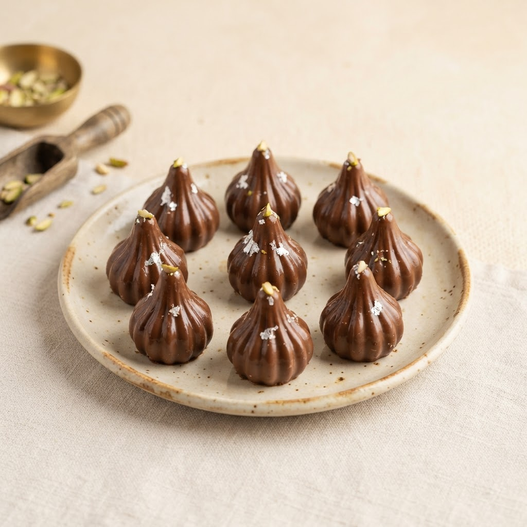 Chocolate Modak at Chappan Bhog Sweets